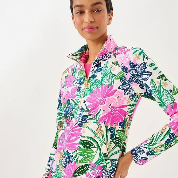 Lilly Pulitzer UPF 50+ SKIPPER POPOVER, MULTI ENDLESS SUMMERS - Picture 1 of 3
